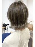 ☆Owll☆外ハネ前下がりボブナチュラルハイライト