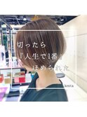 《髪質改善FORTE 銀座》前下がりショートボブ