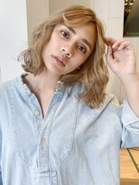 カジュアルボブ_ココアブラウンフリンジウェーブ_37807