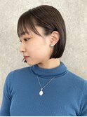 ミニボブショコラベージュココアベージュくすみブルー暗めカラー