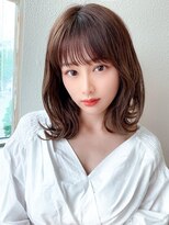 ラルユー 金山(LallYou)&nbsp;前髪パーマ/くびれミディ/ラベンダーカラー/イヤリングカラー