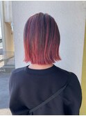 コントラストカラー20代30代40代小顔切りっぱなし大人ボブ