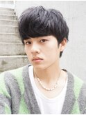 刈り上げなし×重め×韓国マッシュ×メンズパーマ