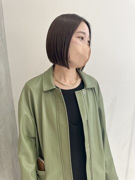 ヨーク(YOKE) YOKE 大人ボブタイトボブ切りっぱなしボブアッシュグレージュ