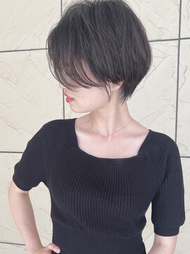 ラウンジ モリオ イケブクロ(Lounge MORIO Ikebukuro) 【morio池袋】大人可愛い黒髪前下がりショートボブ♪