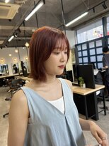 ジーニー 横浜(giinii) ボブ__オレンジブラウン