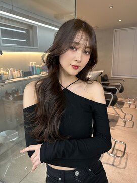 サイン 表参道(SIGN) イヤリングカラーインナーカラーハイライトカラーレイヤーカット