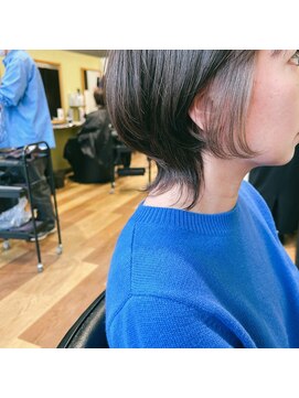 アローズ 栄町店(HELLO'S) 《HELLO'S 栄町店》 インナーカラー × ボブルフ 【佐藤 翔太】