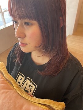 コチ(coti) オレンジがかわいいレイヤーヘア