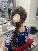 サイド編みおろし