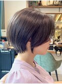 前髪カタログアンブレラカラーこなれミディウェーブパーマ大宮