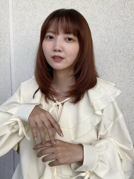 ガーデン ミサト 三郷中央(garden misato) 簡単スタイリング顔まわりレイヤーカット/こなれミディ/前髪あり