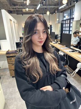 ジーニー 横浜(giinii) デザインカラー_韓国巻き_レイヤーカット