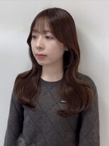 ミレバイジェニー (mirae by geny)&nbsp;ウエーブくびれ巻き チョコレートブラウン r