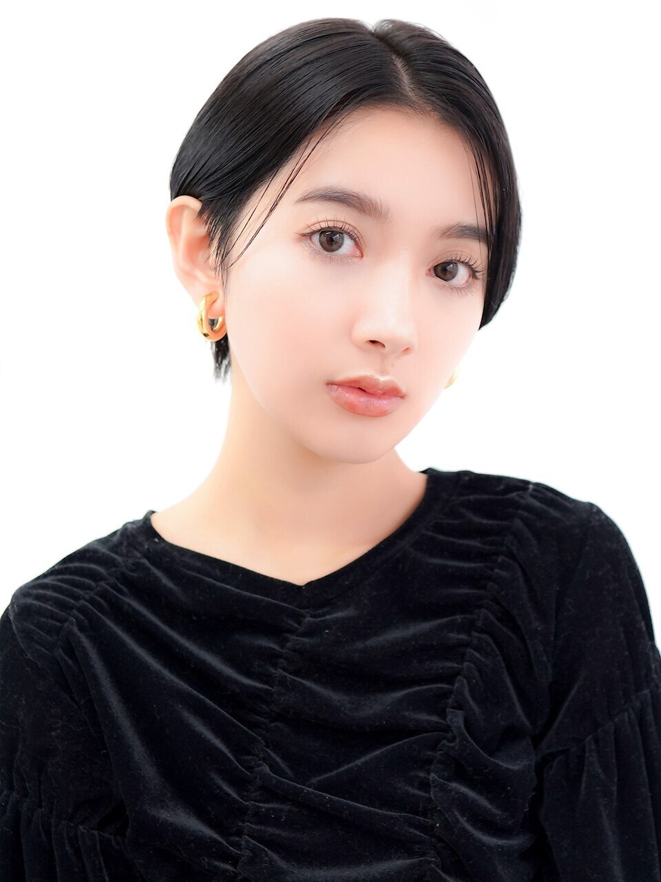 ハンサムページ over hair】黒髪×ハンサムショート×タイトヘア：L244433877