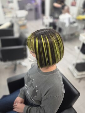 ミステル(MISTEL) アンブレラカラー ネオンイエロー