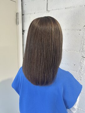 リュネッツ あざみ野店(lunettes) 【白髪ぼかし】ハイライトオリーブベージュカラー