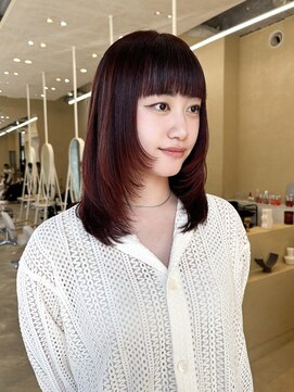 スニュウ(snuw) (snuw_hotaru)レイヤーボブマロンベージュラベンダーミルクティ