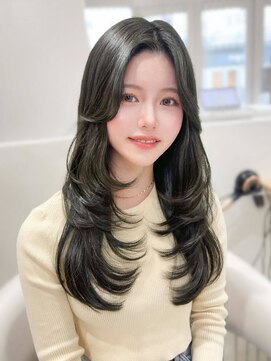 ノエシキカ(noe sikika) ホワイトグレージュ/デジタルパーマ/チェリーブラウン/栄a31