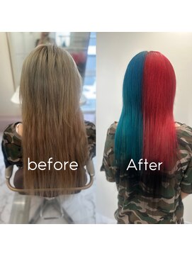 ガルボヘアー 心斎橋店(garbohair) プルエクステ心斎橋エクステ丸ごとカラーツートン