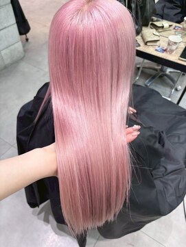 ベレーザ 渋谷(BELEZA) 16464ブリーチ＆ダブルカラー渋谷ホワイトピンクモーヴピンク