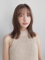 タス(tas) ミディアムレイヤー/顔周りレイヤー/チョコレートカラー