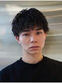 新橋ルーズショートルーズパーマスパイキーショート無造作パーマ
