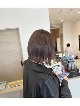 メルク(merc) レイヤー ボブ ショート インナーカラー 韓国