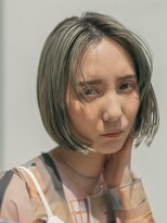 エミュ 表参道 青山(emu) 【emu井上信洋】ミントグレージュの抜け感ミニボブ【エミュ】