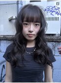 グレージュブラウン×顔まわりレイヤー