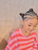 ソウヘアー(sou.hair) コーンロウお団子アレンジ