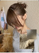 シス バイ フィット(SYS by fit)&nbsp;ダブルカラー/オリーブベージュ