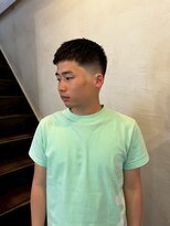 ビーバイエイトジェンツ(Bee by EIGHT GENTS)&nbsp;波巻きツイストスパイラル/リバースセンターパート/心斎橋