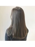 透明感アッシュグレー