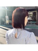切りっぱなしボブ