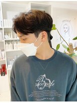 エンリッチヘア(enrich hair)&nbsp;センターパート　パーマスタイル