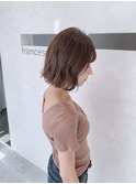 前下がりfrancesca.bob×ベージュ