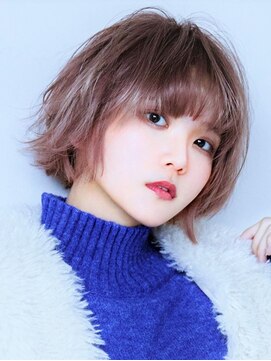 ヘアカフェ アティス(hair cafe Atease) ★綿菓子 ショート ボブ