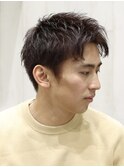 ナチュラルブラウンメンズショート