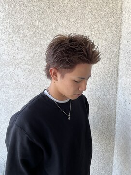 ライド ヘアー(RIDE HAIR) スパイキーショート/ブリーチカラー/ブラウンベージュ