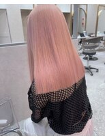 ロンド レア 天神大名店(Lond Le’a)&nbsp;ダブルカラーピンクベージュベージュカラーケアブリーチレイヤー