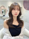 □ 韓国大宮顔周りレイヤーカットくびれヘアワンホンヘア