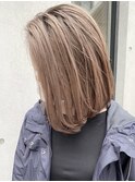 ミルクティーベージュダブルカラーケアブリーチインナーカラー