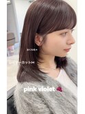 レイヤーカット＿ピンクバイオレット＿　担当　垣内　9656