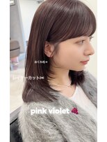 ガーランドウメダ(Garland umeda)&nbsp;レイヤーカット＿ピンクバイオレット＿　担当　垣内　9656