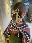 卒業式着付け　ヘアセット