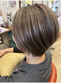 透明感抜群◇白髪ぼかしカラーカット