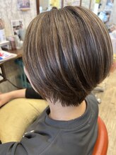 ラ ブレス ヘアーサロン 透明感抜群◇白髪ぼかしカラーカット