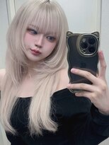 アンククロス 青山店(ANKH CROSS)&nbsp;すかるちゃん×ホワイトブロンドロング【Mizuki】