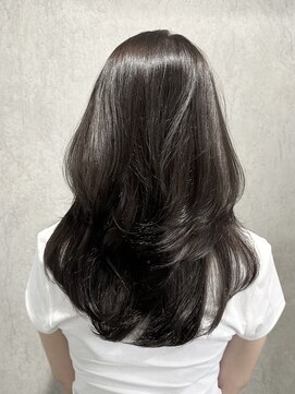 ラック(LUCK) レイヤー/船橋/くすみベージュ/細めハイライト